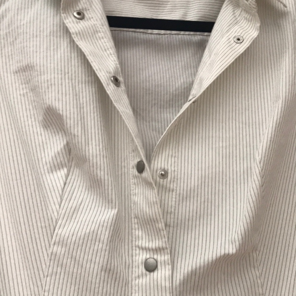 Armani Exchange Striped Long Sleeve Top small